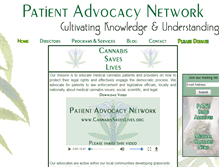 Tablet Screenshot of cannabissaveslives.com